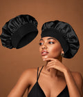 Bonnet en satin XL pour locks porté