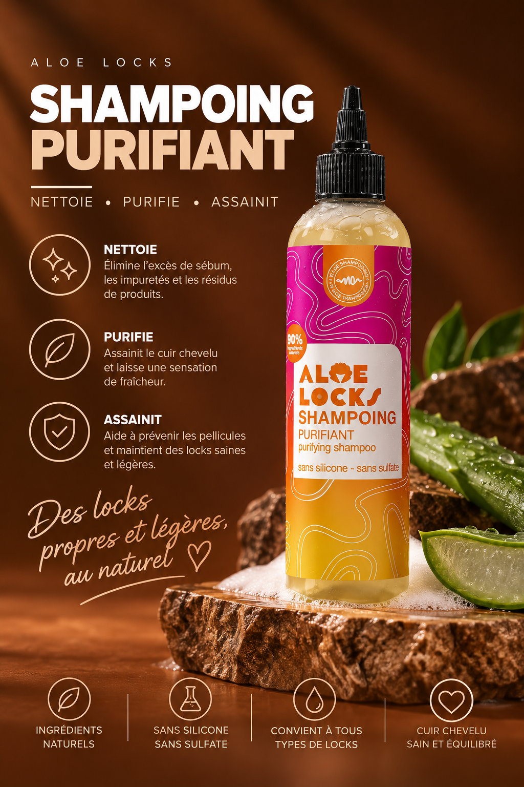 Shampoing purifiant pour locks – photo 3