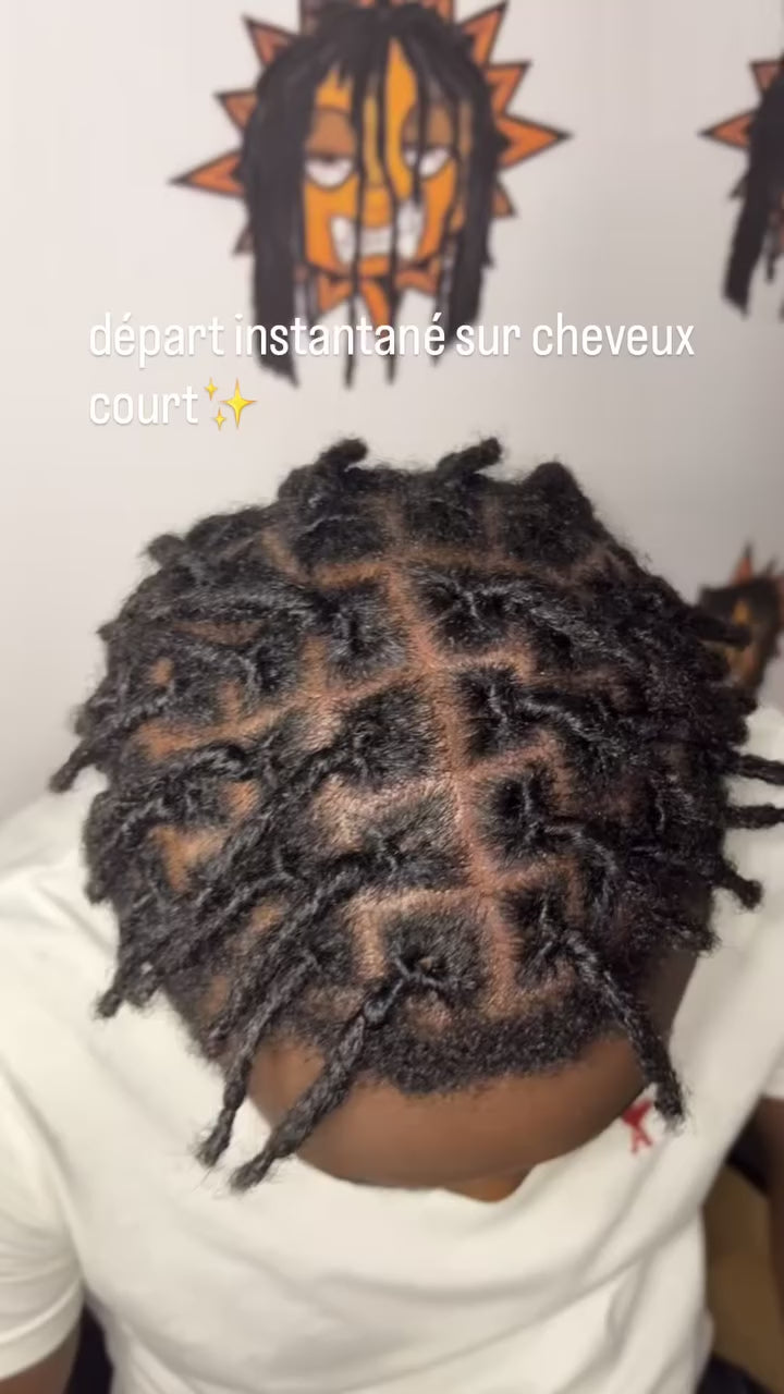 Réservation – Départ de locks au crochet (tête complète)